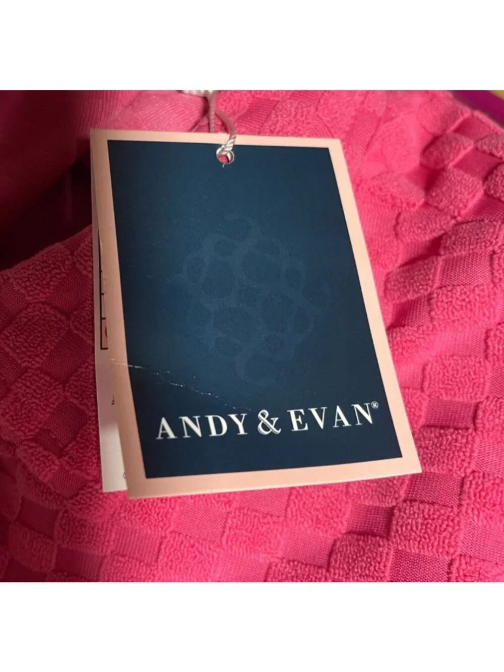 Andy & Evan Kids Terry Button Up Set Pink Available in Girls M L XL